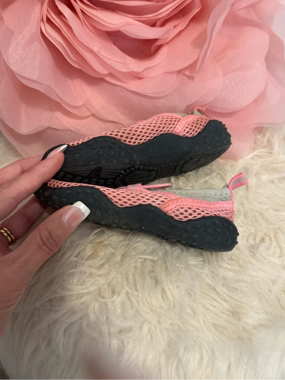 Baby Pink Mesh Water Shoes